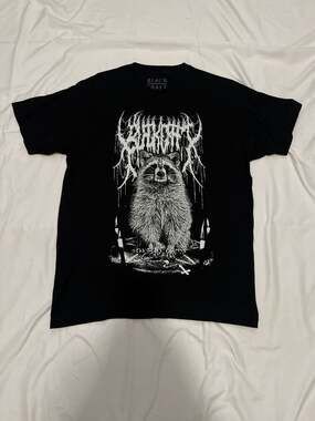 BlackCraft Cult Raccoon Ritual Graphic T-Shirt Size L